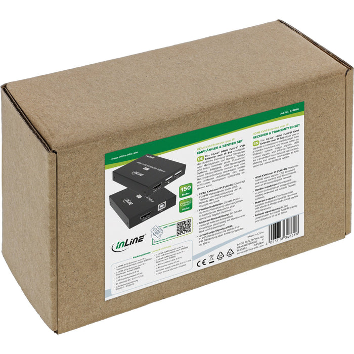 EAN 4043718348688 - InLine 57885K extensor KVM Transmisor y receptor imagen 6