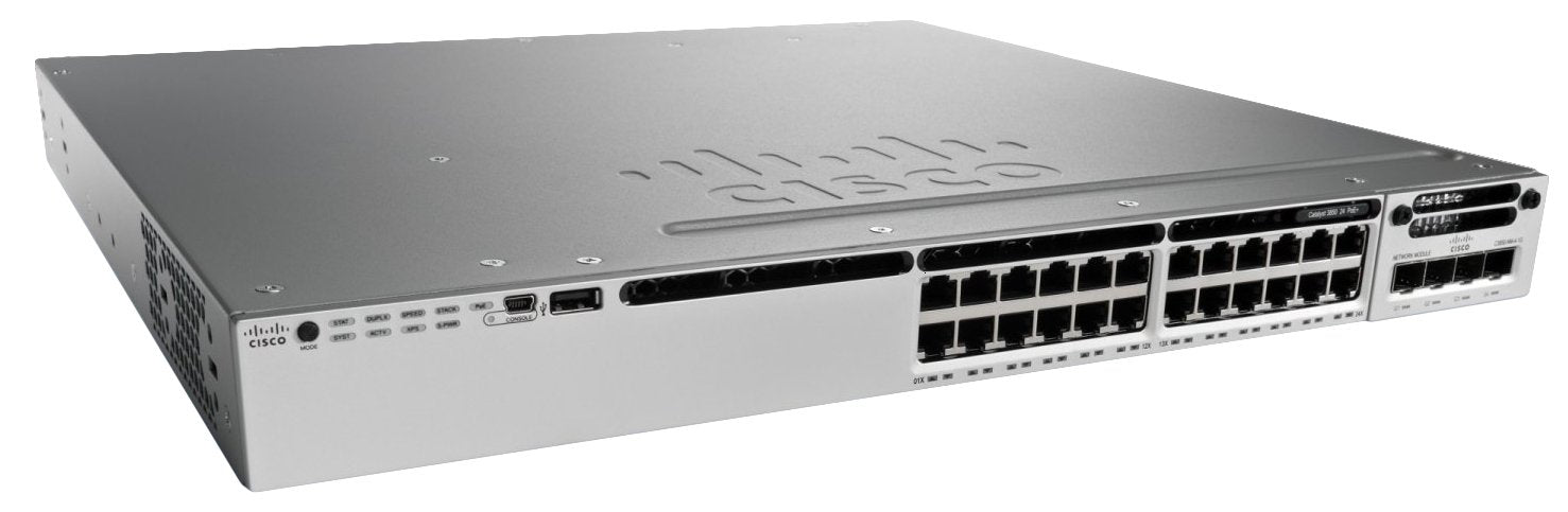 EAN 882658547744 - Cisco Catalyst WS-C3850-24T-L switch Gestionado L3 Gigabit Ethernet (10/100/1000) Negro, Gris imagen 1