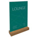 EAN 4004360785597 - Sigel TA256 portacartel y stand de información Portacarteles A4 Acrílico, Madera Marrón, Transparente imagen 1
