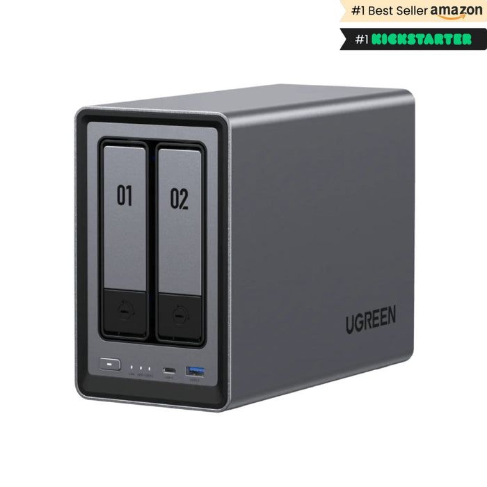 EAN 6941876223695 - Ugreen NASync DXP2800 NAS System 2-Bay Compacto Intel® N N100 8 GB DDR5 0 TB UGOS Pro Negro imagen 1