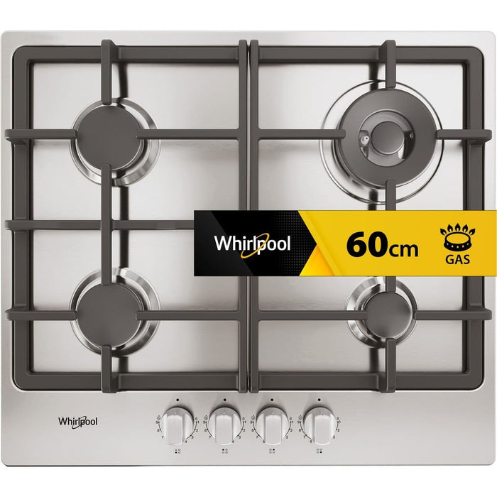 EAN 8003437641565 - Whirlpool TGML 661 IX R Acero inoxidable Integrado 58 cm Encimera de gas 4 zona(s) imagen 1