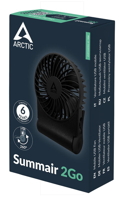 EAN 4895265000157 - ARCTIC Summair 2Go Negro 9,1 cm Ventilador de mano imagen 8