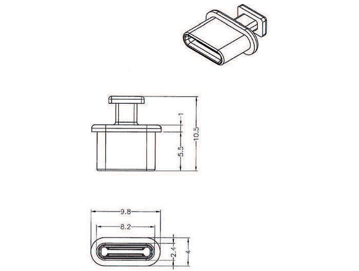 EAN 4043619640133 - DeLOCK 64013 tapa de seguridad para enchufe USB Tipo C Negro 10 pieza(s) imagen 2