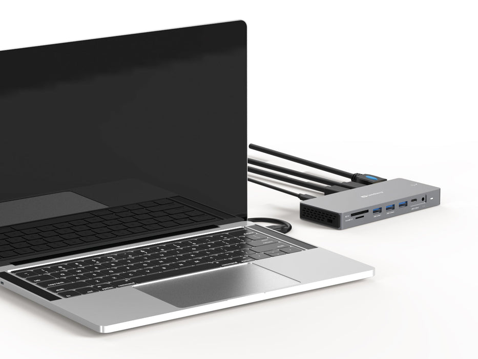 EAN 5705730136610 - Sandberg 136-61 base para portátil y replicador de puertos Alámbrico USB 3.2 Gen 1 (3.1 Gen 1) Type-C Gri imagen 4