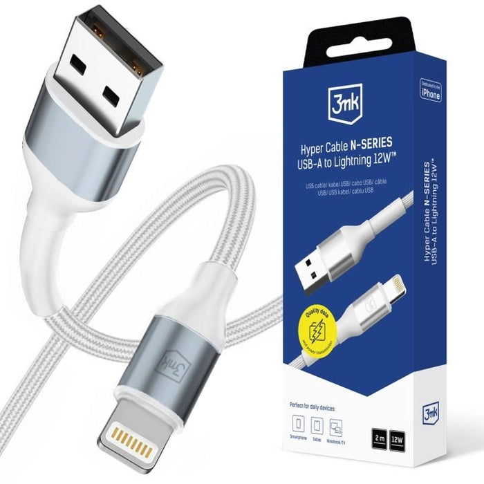 EAN 5903108680325 - 3MK 5903108680325 cable de conector Lightning 1 m Blanco imagen 1
