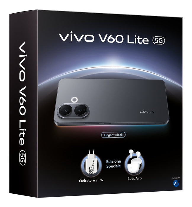 EAN 6935117899367 - VIVO V60 Lite 5G + BUD 17,2 cm (6.77") SIM doble Android 15 8 GB 256 GB 6500 mAh Negro imagen 3