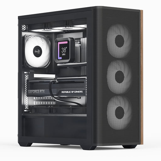 EAN 4711099479719 - Aerocool D501A Midi Tower Negro, Madera imagen 1