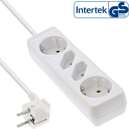 EAN 4043718186365 - InLine 16445W base múltiple 5 m 2 salidas AC Blanco imagen 1