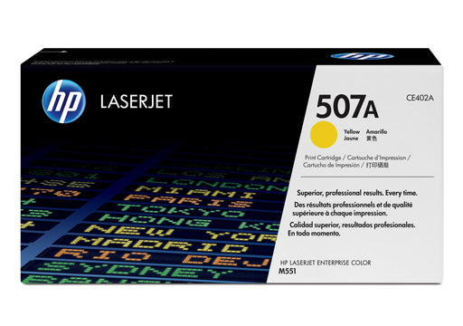 EAN 5711045594526 - HP 507A Yellow Original LaserJet Toner Cartridge cartucho de tóner 1 pieza(s) imagen 1