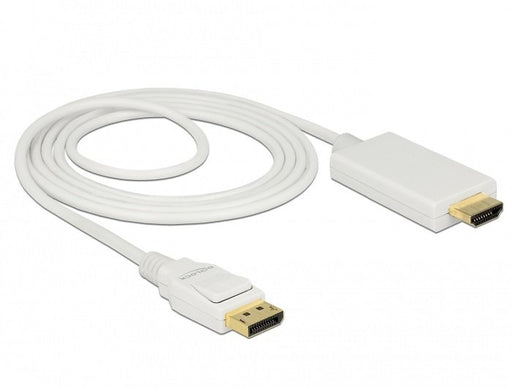 EAN 4043619838189 - DeLOCK 83818 adaptador de cable de vídeo 2 m DisplayPort HDMI Blanco imagen 2
