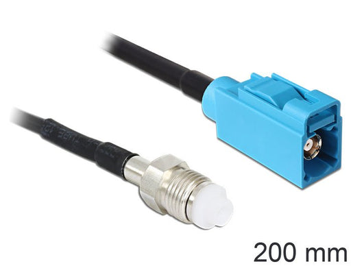 EAN 4043619885985 - DeLOCK 88598 cable coaxial RG-174 0,2 m FME FAKRA Z Negro imagen 1