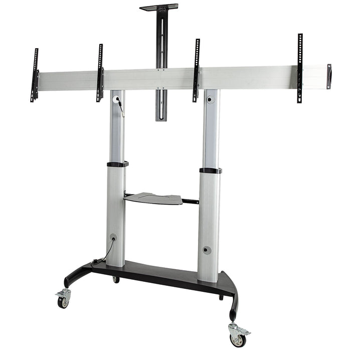EAN 0065030891653 - StarTech.com STNDMTVDUO soporte para TV 152,4 cm (60") Negro, Plata imagen 1