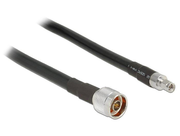 EAN 4043619130207 - DeLOCK 2m, N/RP-SMA cable coaxial CFD400, LLC400 Negro imagen 1