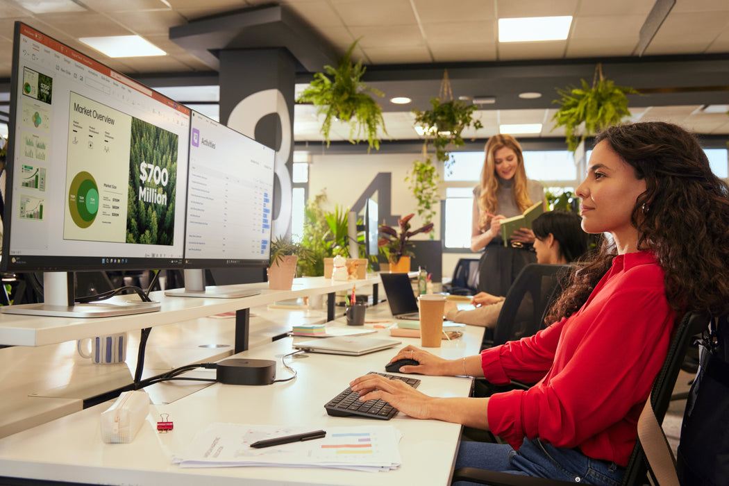 EAN 0198122955282 - HP 725 Multi-Device Rechargeable Wireless Keyboard and Mouse Combo teclado Ratón incluido Oficina RF Wire imagen 4