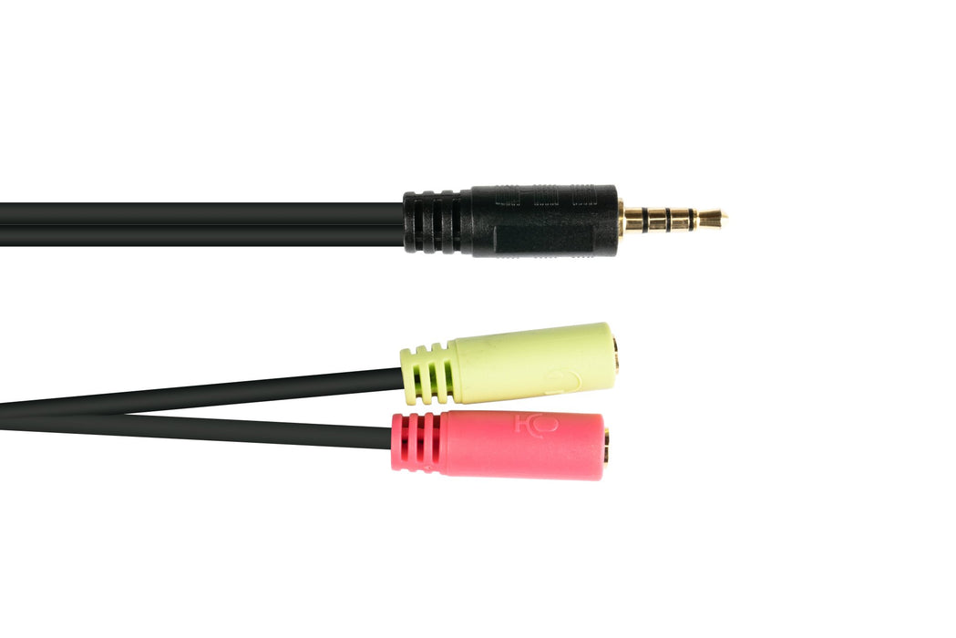 EAN 4014619553624 - Alcasa AD-HS03 cable de audio 0,2 m 3,5mm 2 x 3.5mm Negro imagen 2