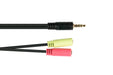 EAN 4014619553624 - Alcasa AD-HS03 cable de audio 0,2 m 3,5mm 2 x 3.5mm Negro imagen 2
