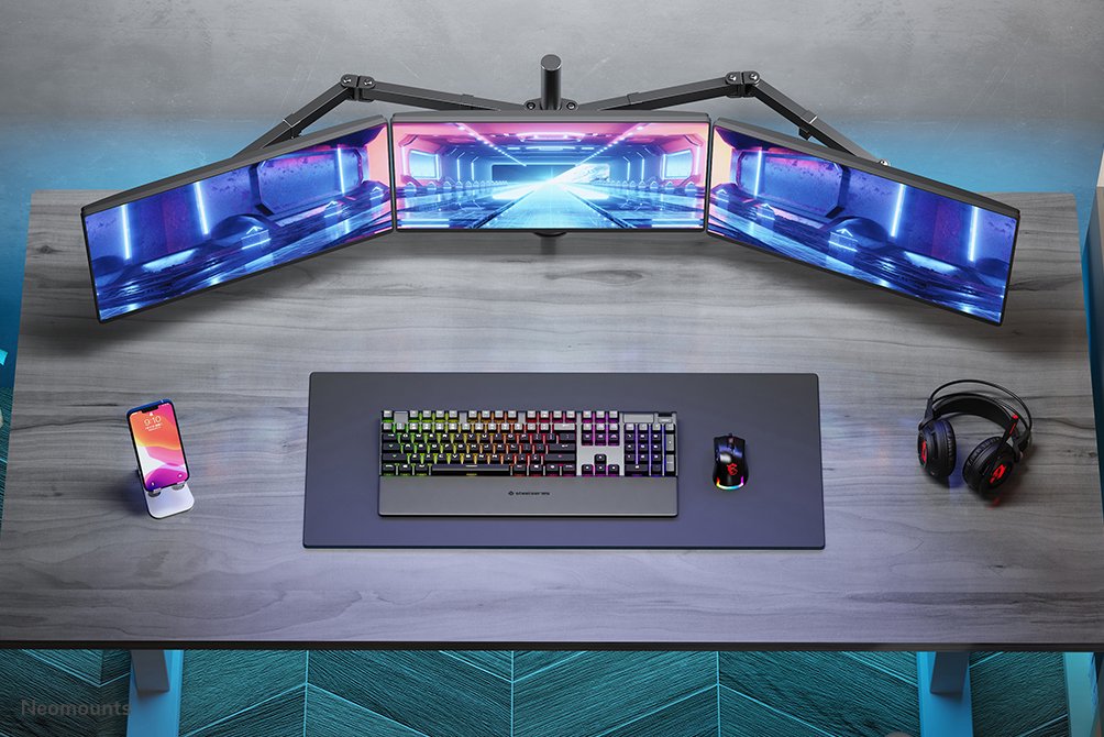 EAN 8717371446406 - Neomounts FPMA-D550D3BLACK soporte para monitor 68,6 cm (27") Escritorio Negro imagen 9