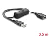 EAN 4043619816552 - DeLOCK 81655 cable USB 0,5 m USB A Negro imagen 1
