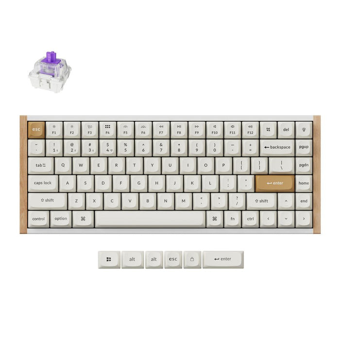 EAN 4895248889205 - Keychron K2 HE teclado Juego USB + RF Wireless + Bluetooth Blanco imagen 1