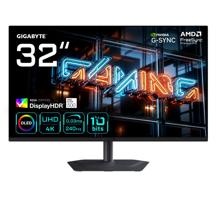 EAN 4719331876715 - GIGABYTE MO32U24 pantalla para PC 80 cm (31.5") 3840 x 2160 Pixeles 4K Ultra HD QD-OLED Negro imagen 1
