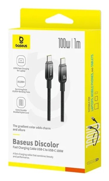 EAN 6932172668181 - Baseus P10374902111-00 cable USB USB 2.0 1 m USB C Negro imagen 3