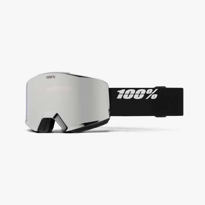 EAN 196261024289 - 100% NORG gafas de esquí Negro Unisex Espejo, Plata, Turquesa Lente cilíndrica (plana) imagen 1