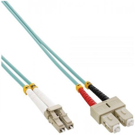 EAN 5705585207855 - Mercodan 40400051 Cable de fibra óptica e InfiniBand 15 m LC SC Turquesa imagen 1