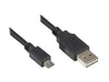 EAN 4014619717835 - Alcasa 2510-EUM005 cable USB USB 2.0 0,5 m USB A Micro-USB B 0,48 Gbit/s Negro imagen 1