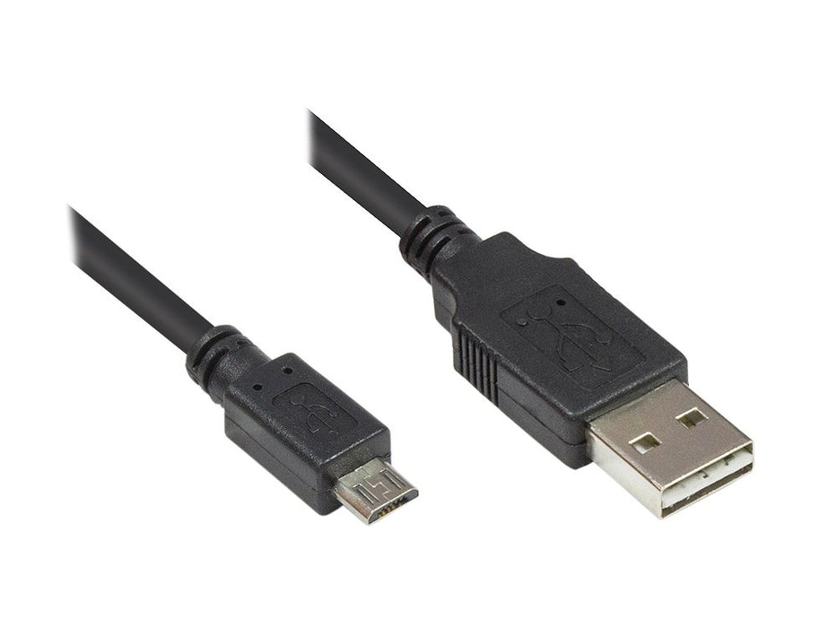 EAN 4014619717835 - Alcasa 2510-EUM005 cable USB USB 2.0 0,5 m USB A Micro-USB B 0,48 Gbit/s Negro imagen 1