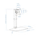 EAN 8433281011830 - TooQ DB1127TN-W soporte para monitor 68,6 cm (27") Escritorio Blanco imagen 6