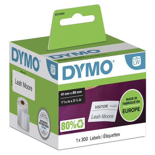 EAN 5411313113564 - DYMO LW - Small Name Badge Labels - 41 x 89 mm - S0722560 Blanco Etiqueta para impresora autoadhesiva imagen 1