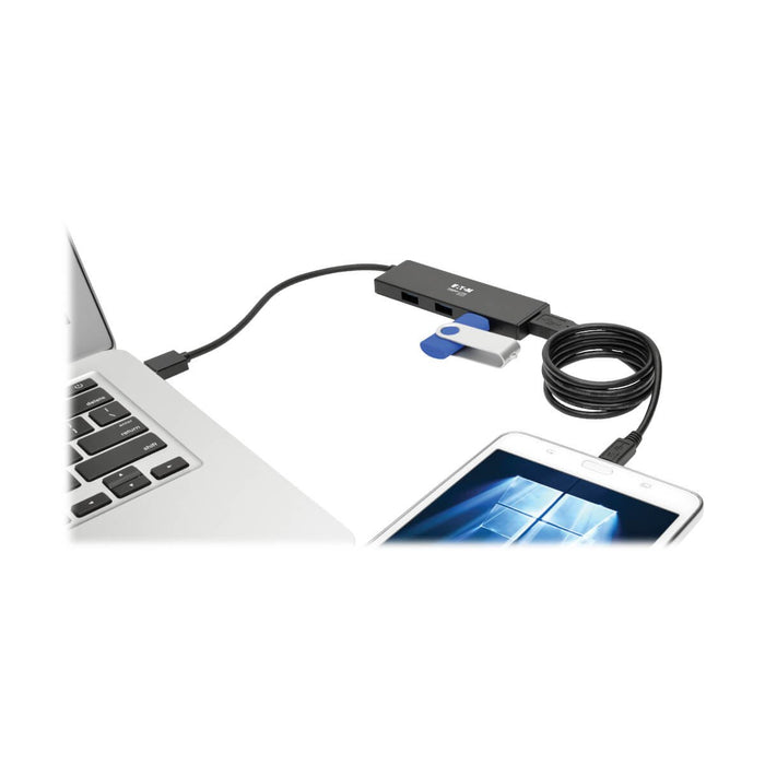 EAN 37332199270 - Tripp Lite U360-004-SLIM hub de interfaz USB 3.2 Gen 1 (3.1 Gen 1) Type-A 5000 Mbit/s Negro imagen 5
