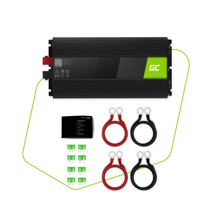 EAN 5903317228370 - Green Cell INV21 adaptador e inversor de corriente Auto 6000 W Negro imagen 3