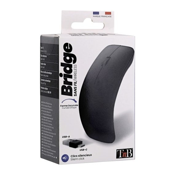 EAN 3303170116050 - T'nB BRIDGE ratón Ambidextro RF inalámbrico 1600 DPI imagen 6