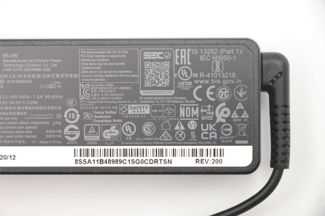 EAN 5704174532910 - Lenovo 5A10V03250 adaptador e inversor de corriente Interior 65 W Negro imagen 6