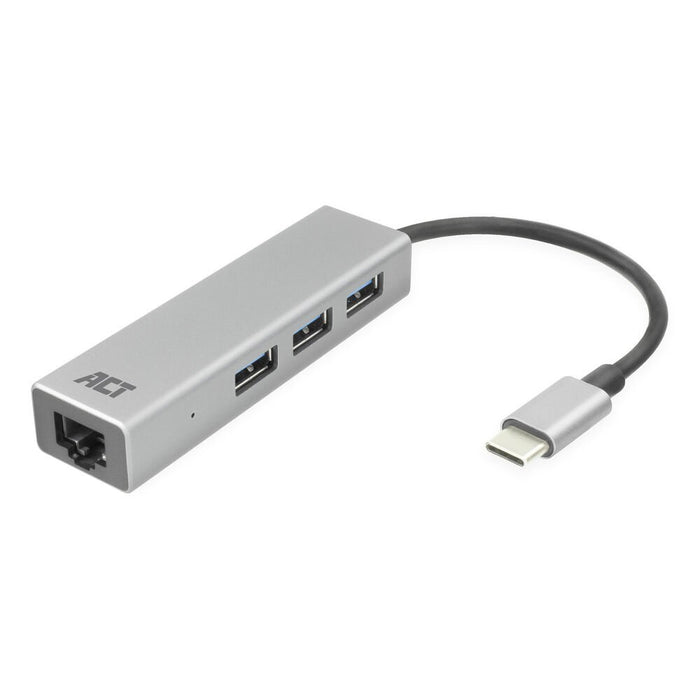 EAN 8716065395563 - ACT AC7055 base para portátil y replicador de puertos USB 3.2 Gen 1 (3.1 Gen 1) Type-C Gris imagen 1