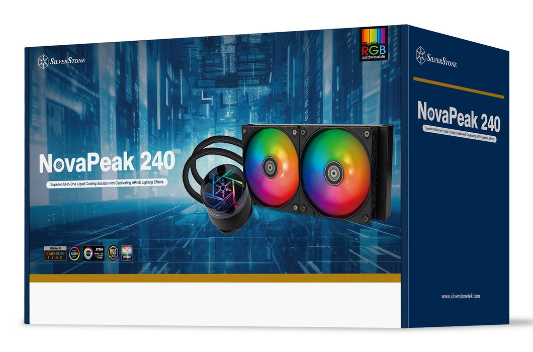 EAN 4710679817699 - Silverstone NovaPeak 240 ARGB Procesador Kit de refrigeración líquida 12 cm Negro 1 pieza(s) imagen 13