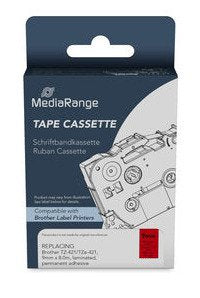 EAN 4260664879299 - MediaRange MRBTZ421 cinta para impresora de etiquetas Negro sobre rojo imagen 2