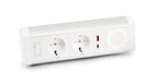 EAN 3760170885445 - Urban Factory PPS03UF-WH base múltiple 1,35 m 2 salidas AC Interior Plata, Blanco imagen 1
