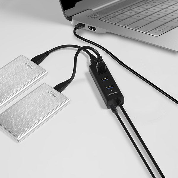 EAN 8595247903679 - Axagon HUE-S2BP hub de interfaz USB 3.2 Gen 1 (3.1 Gen 1) Type-A 5000 Mbit/s Negro imagen 9