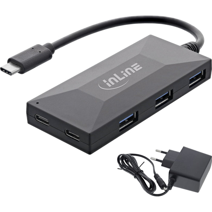 EAN 4043718294718 - InLine 35398 hub de interfaz USB 2.0 Type-C 5000 Mbit/s Negro imagen 6