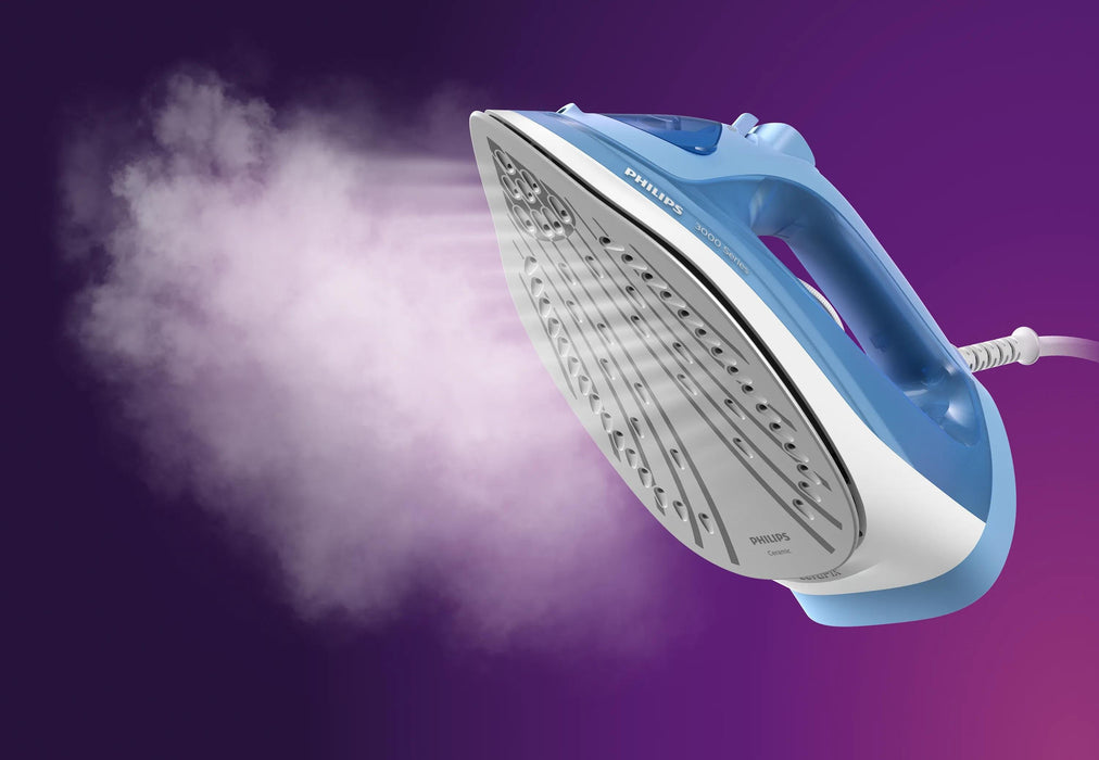 EAN 8720389003042 - Philips 3000 series DST3020/20 plancha Plancha a vapor Suela de cerámica 2200 W Azul imagen 5