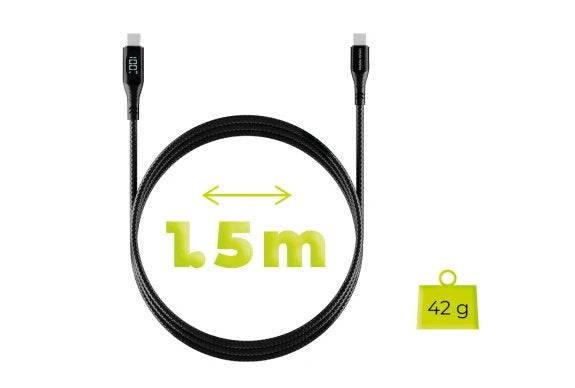 EAN 8594215995579 - Mobile Origin MO-100WDC-CB2 cable USB USB 2.0 1,5 m USB C 0,48 Gbit/s 100 W Negro imagen 11