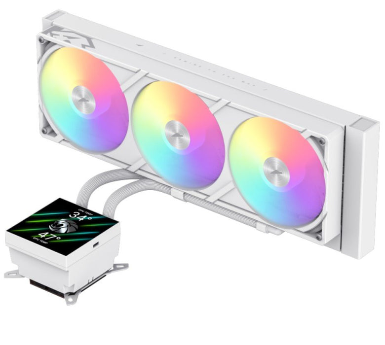 EAN 6931858754545 - GameMax Glacier 360 LCD WH Procesador Sistema de refrigeración líquida todo en uno 12 cm Blanco 1 pieza(s imagen 3
