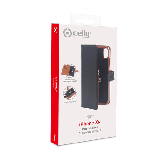 EAN 8021735744085 - Celly WALLY998 funda para teléfono móvil 15,5 cm (6.1") Funda cartera Negro, Marrón imagen 2