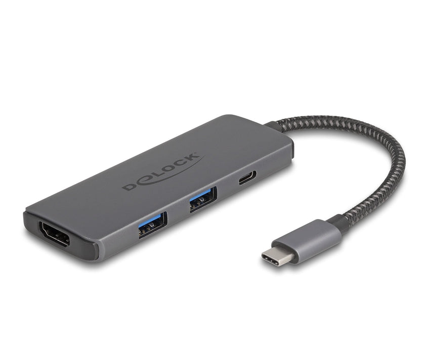 EAN 4043619878048 - DeLOCK 87804 base para portátil y replicador de puertos Alámbrico USB 3.2 Gen 1 (3.1 Gen 1) Type-C Gris imagen 1