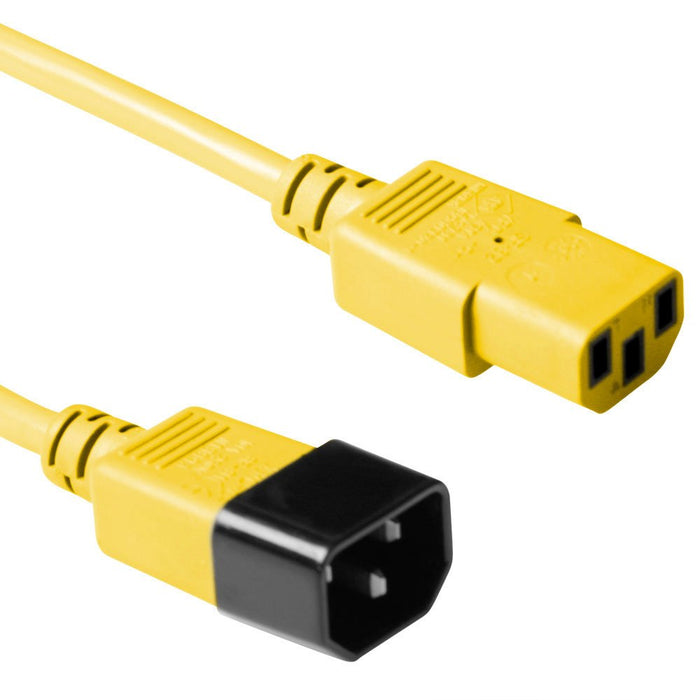 EAN 8716065299656 - ACT C13 - C14, 0.60m Amarillo 0,6 m C13 acoplador C14 acoplador imagen 1