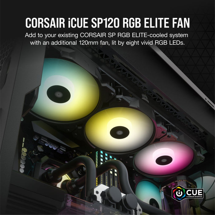EAN 840006636649 - Corsair SP120 RGB ELITE Carcasa del ordenador Ventilador 12 cm Negro 1 pieza(s) imagen 11