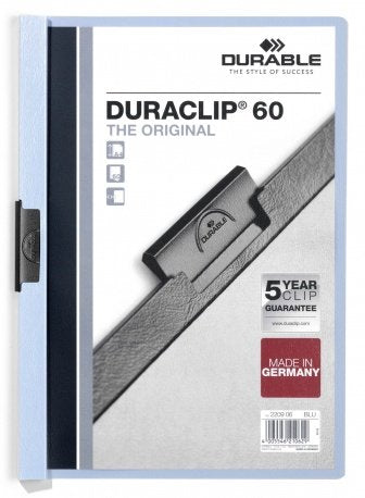 EAN 4005546210629 - Durable Duraclip 60 archivador PVC Azul claro, Transparente imagen 1
