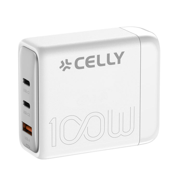 EAN 8021735204527 - Celly PS3GAN100WWH cargador de dispositivo móvil Universal Blanco Corriente alterna, USB Carga rápida Int imagen 2